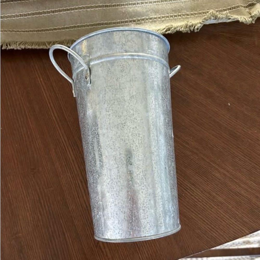 Metal Tall Vase with Side Handles